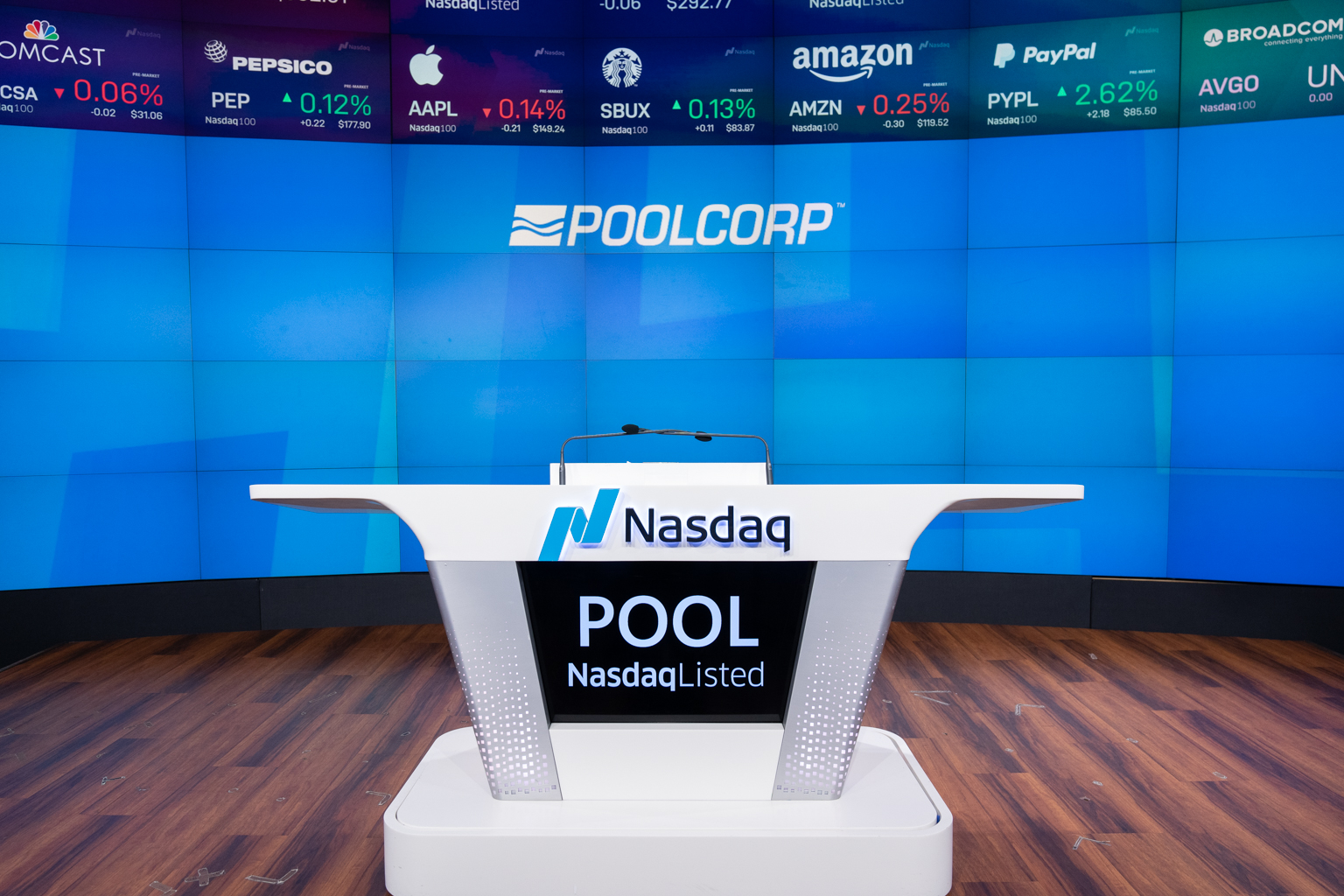 NASDAQ Congratulates POOLCORP on 25 years of being listed on the exchange