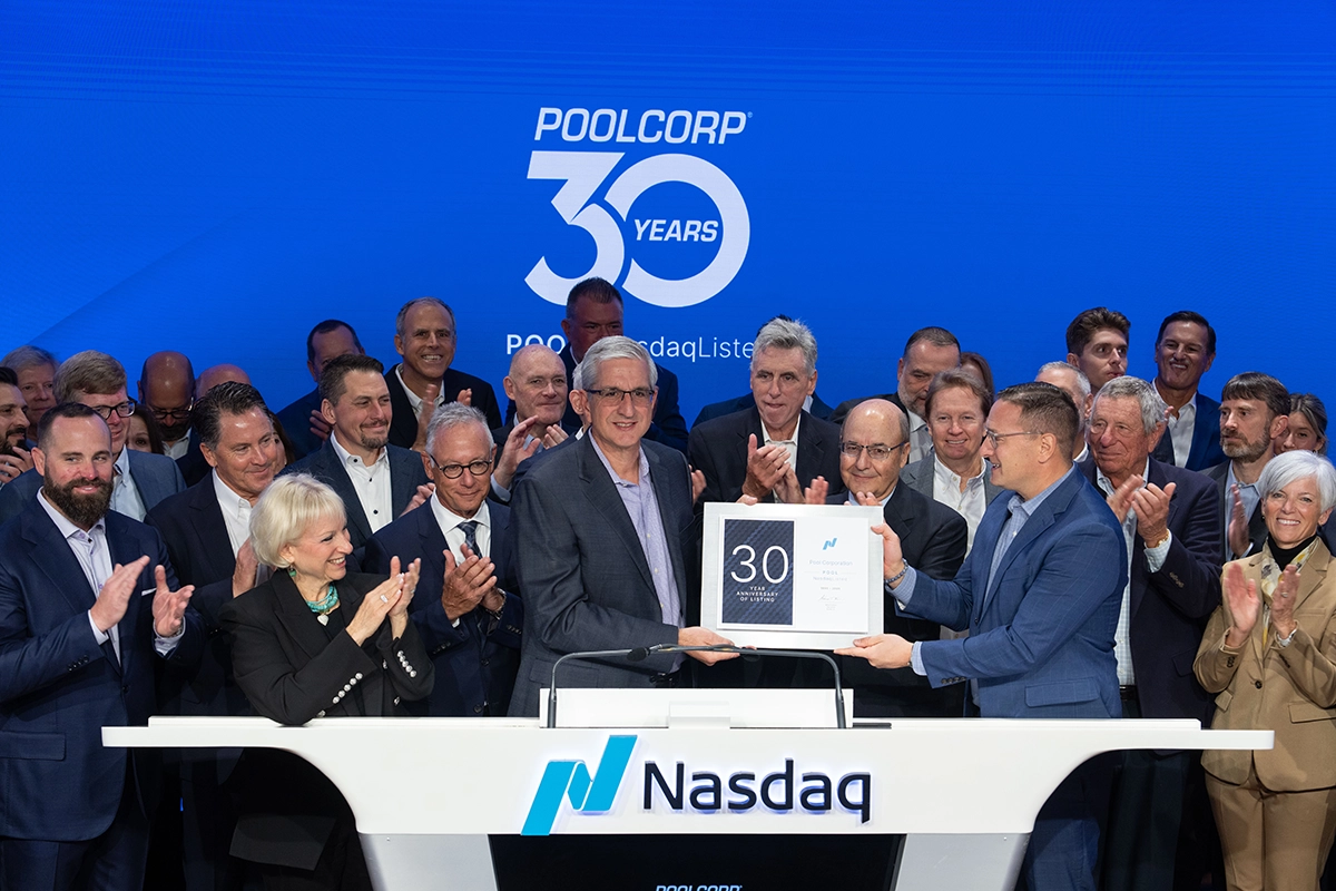 NASDAQ Congratulates POOLCORP on 30 years of being listed on the exchange