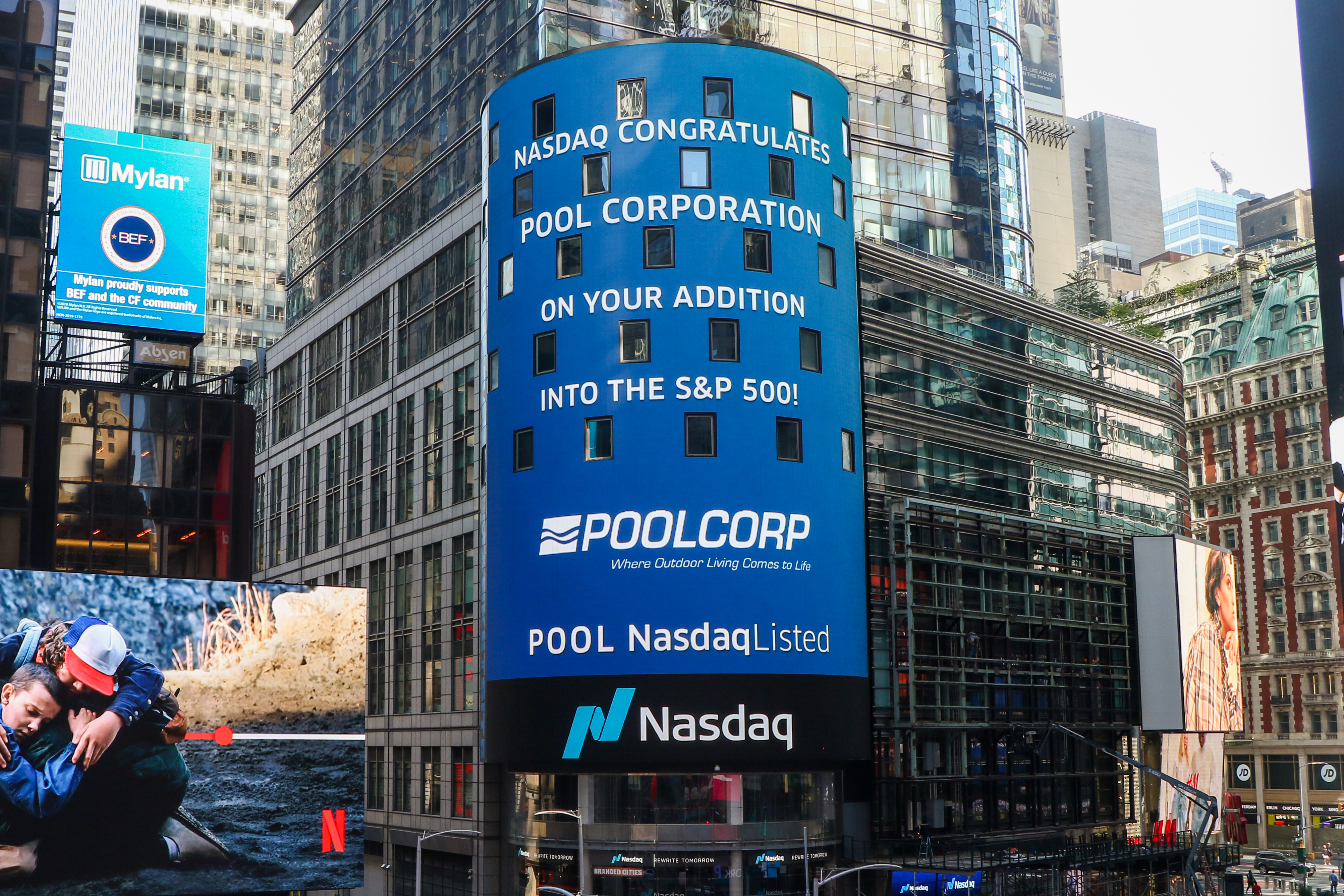 NASDAQ Congratulates POOLCORP on our Addition to the S&P 500